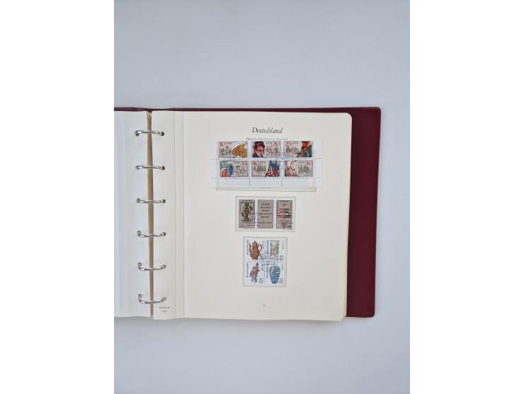 1948/90, in den Hauptnummern augenscheinlich komplette gestempelte Sammlungen Berlin 1948-90 und DDR 1949-90, sowie eine fast