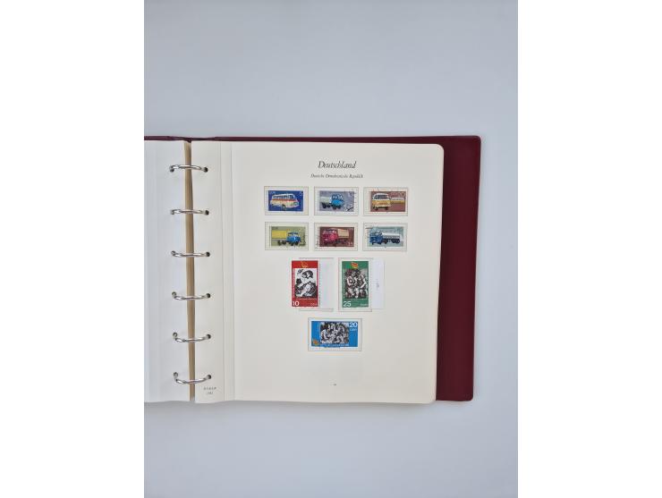 1948/90, in den Hauptnummern augenscheinlich komplette gestempelte Sammlungen Berlin 1948-90 und DDR 1949-90, sowie eine fast