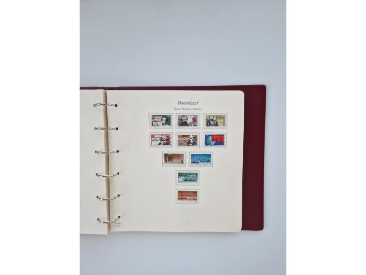 1948/90, in den Hauptnummern augenscheinlich komplette gestempelte Sammlungen Berlin 1948-90 und DDR 1949-90, sowie eine fast