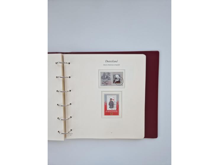 1948/90, in den Hauptnummern augenscheinlich komplette gestempelte Sammlungen Berlin 1948-90 und DDR 1949-90, sowie eine fast