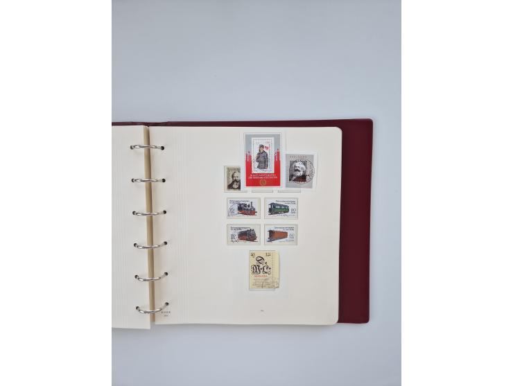 1948/90, in den Hauptnummern augenscheinlich komplette gestempelte Sammlungen Berlin 1948-90 und DDR 1949-90, sowie eine fast