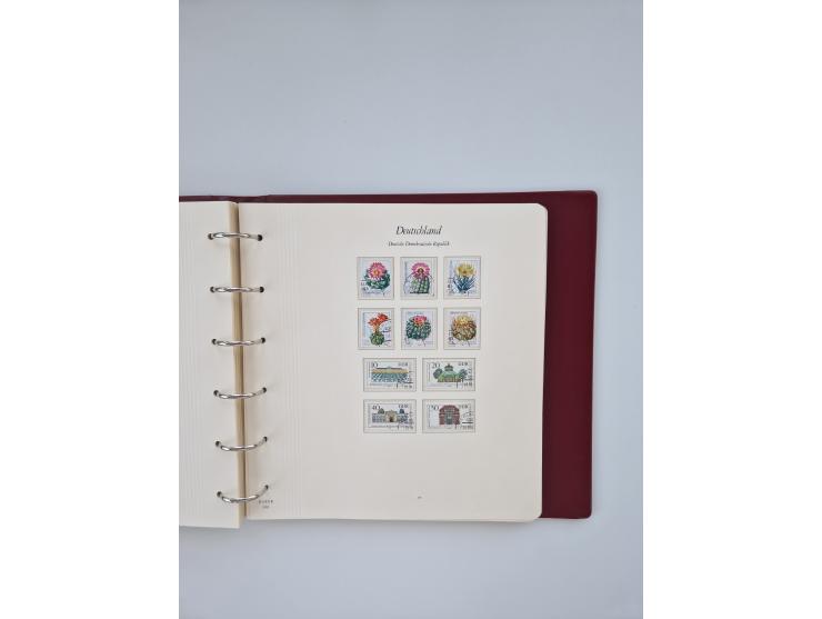 1948/90, in den Hauptnummern augenscheinlich komplette gestempelte Sammlungen Berlin 1948-90 und DDR 1949-90, sowie eine fast