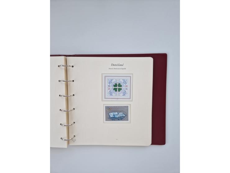 1948/90, in den Hauptnummern augenscheinlich komplette gestempelte Sammlungen Berlin 1948-90 und DDR 1949-90, sowie eine fast