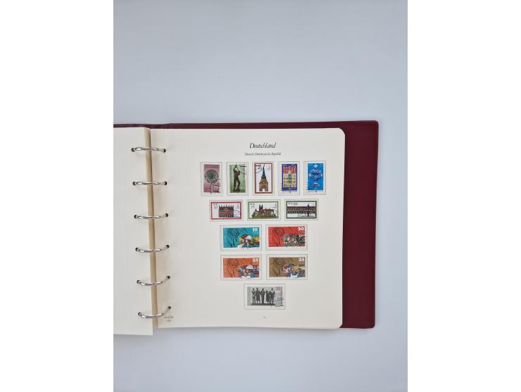 1948/90, in den Hauptnummern augenscheinlich komplette gestempelte Sammlungen Berlin 1948-90 und DDR 1949-90, sowie eine fast