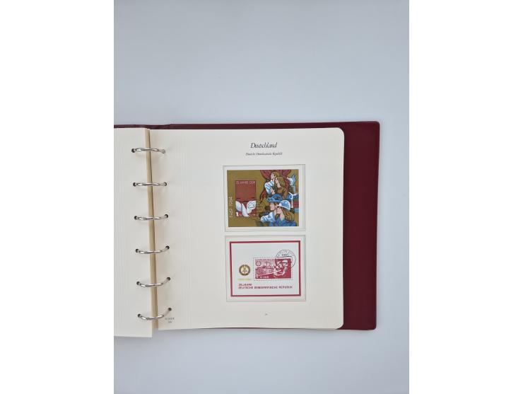 1948/90, in den Hauptnummern augenscheinlich komplette gestempelte Sammlungen Berlin 1948-90 und DDR 1949-90, sowie eine fast