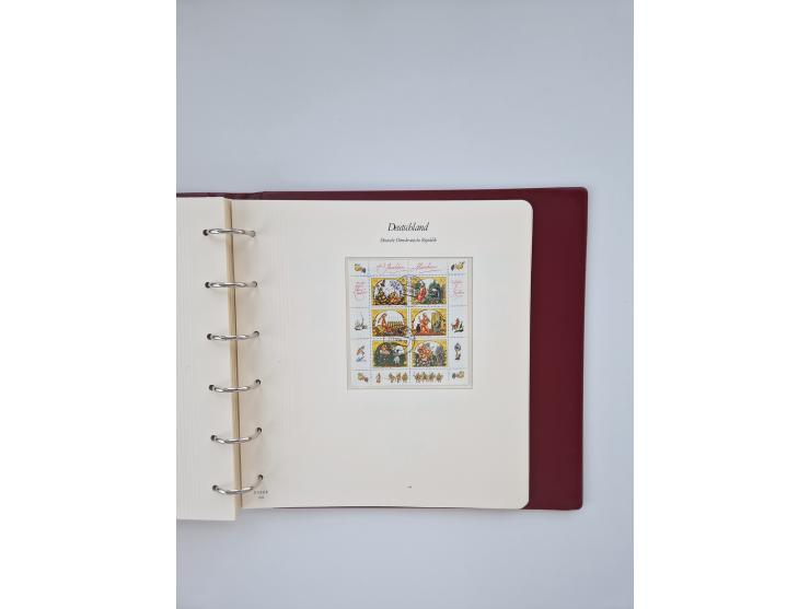 1948/90, in den Hauptnummern augenscheinlich komplette gestempelte Sammlungen Berlin 1948-90 und DDR 1949-90, sowie eine fast