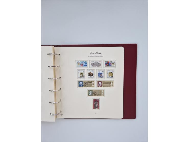 1948/90, in den Hauptnummern augenscheinlich komplette gestempelte Sammlungen Berlin 1948-90 und DDR 1949-90, sowie eine fast