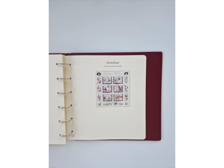 1948/90, in den Hauptnummern augenscheinlich komplette gestempelte Sammlungen Berlin 1948-90 und DDR 1949-90, sowie eine fast