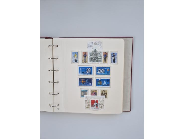 1948/90, in den Hauptnummern augenscheinlich komplette gestempelte Sammlungen Berlin 1948-90 und DDR 1949-90, sowie eine fast