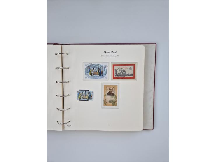 1948/90, in den Hauptnummern augenscheinlich komplette gestempelte Sammlungen Berlin 1948-90 und DDR 1949-90, sowie eine fast