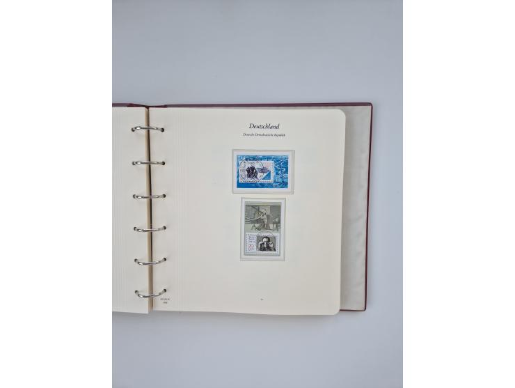 1948/90, in den Hauptnummern augenscheinlich komplette gestempelte Sammlungen Berlin 1948-90 und DDR 1949-90, sowie eine fast