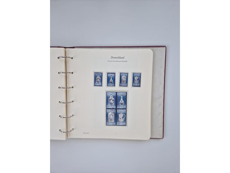 1948/90, in den Hauptnummern augenscheinlich komplette gestempelte Sammlungen Berlin 1948-90 und DDR 1949-90, sowie eine fast