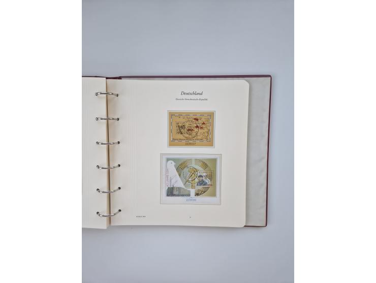 1948/90, in den Hauptnummern augenscheinlich komplette gestempelte Sammlungen Berlin 1948-90 und DDR 1949-90, sowie eine fast