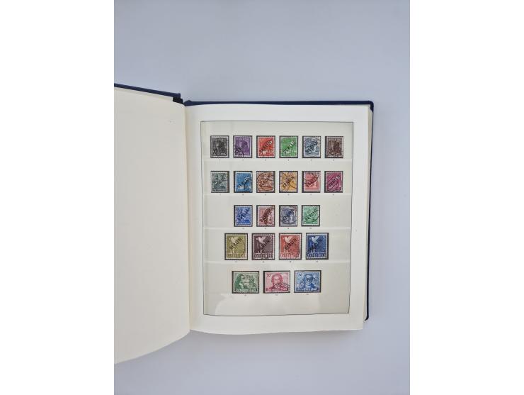 1948/90, in den Hauptnummern augenscheinlich komplette gestempelte Sammlungen Berlin 1948-90 und DDR 1949-90, sowie eine fast