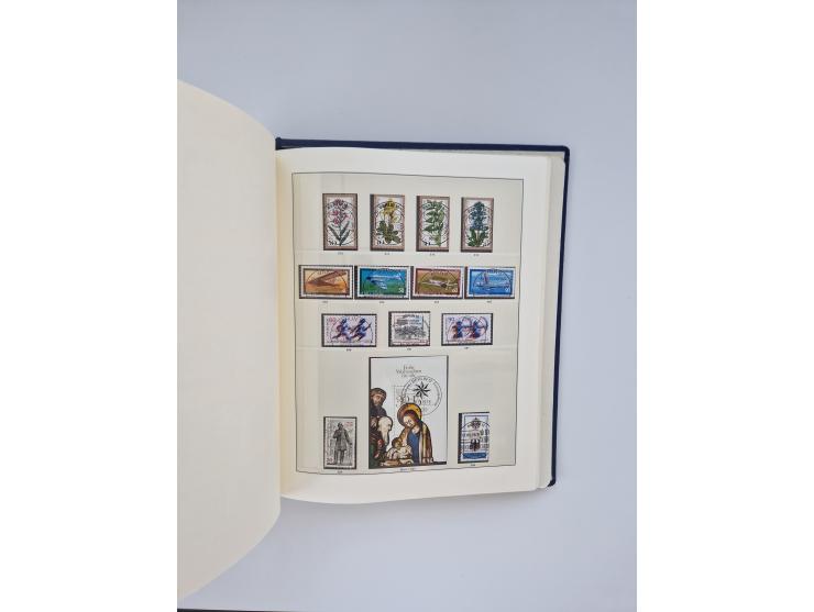 1948/90, in den Hauptnummern augenscheinlich komplette gestempelte Sammlungen Berlin 1948-90 und DDR 1949-90, sowie eine fast