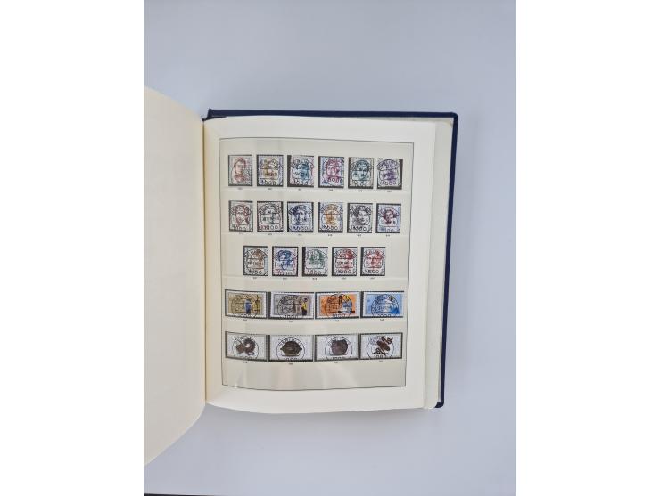 1948/90, in den Hauptnummern augenscheinlich komplette gestempelte Sammlungen Berlin 1948-90 und DDR 1949-90, sowie eine fast