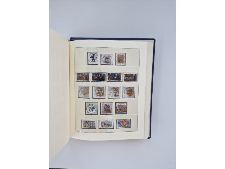 1948/90, in den Hauptnummern augenscheinlich komplette gestempelte Sammlungen Berlin 1948-90 und DDR 1949-90, sowie eine fast