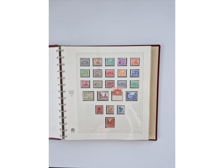 1948/90, in den Hauptnummern augenscheinlich komplette gestempelte Sammlungen Berlin 1948-90 und DDR 1949-90, sowie eine fast