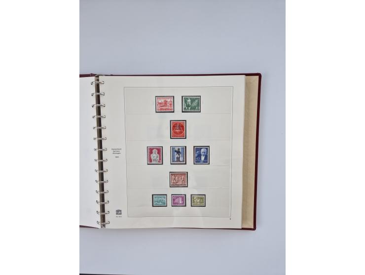 1948/90, in den Hauptnummern augenscheinlich komplette gestempelte Sammlungen Berlin 1948-90 und DDR 1949-90, sowie eine fast