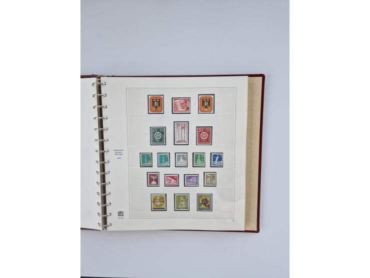 1948/90, in den Hauptnummern augenscheinlich komplette gestempelte Sammlungen Berlin 1948-90 und DDR 1949-90, sowie eine fast