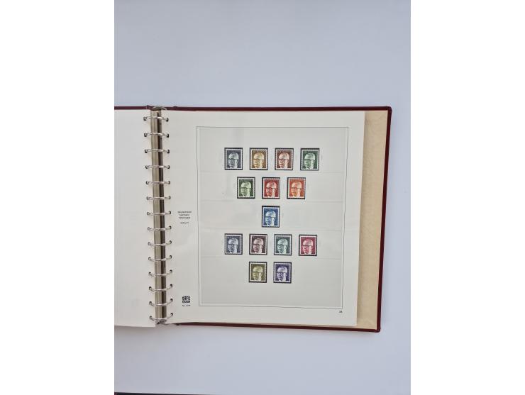 1948/90, in den Hauptnummern augenscheinlich komplette gestempelte Sammlungen Berlin 1948-90 und DDR 1949-90, sowie eine fast