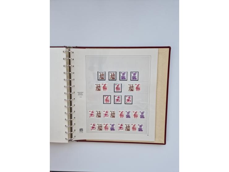 1948/90, in den Hauptnummern augenscheinlich komplette gestempelte Sammlungen Berlin 1948-90 und DDR 1949-90, sowie eine fast