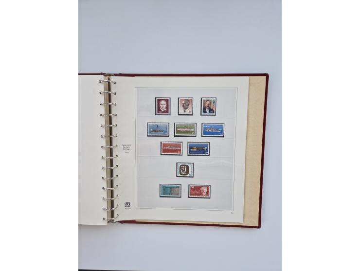 1948/90, in den Hauptnummern augenscheinlich komplette gestempelte Sammlungen Berlin 1948-90 und DDR 1949-90, sowie eine fast