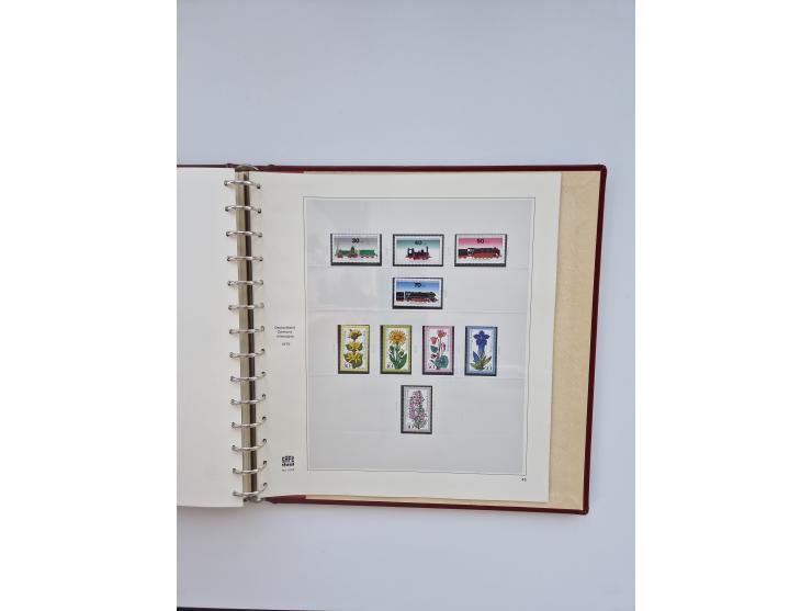 1948/90, in den Hauptnummern augenscheinlich komplette gestempelte Sammlungen Berlin 1948-90 und DDR 1949-90, sowie eine fast