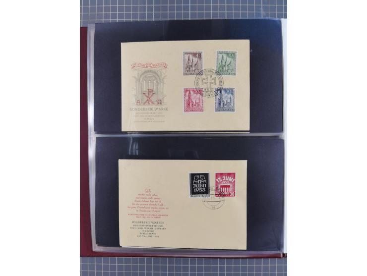 1949/79 (ca.), interessante Sammlung FDC und ETB, dabei U.a. amtliche ETB Berlin sowie FDC Bund Mi. 116, 117-20, 121-22, 143-