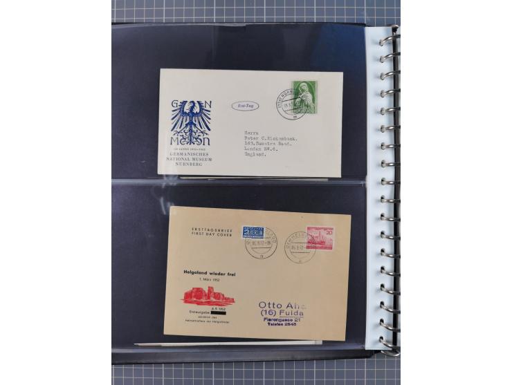1949/79 (ca.), interessante Sammlung FDC und ETB, dabei U.a. amtliche ETB Berlin sowie FDC Bund Mi. 116, 117-20, 121-22, 143-