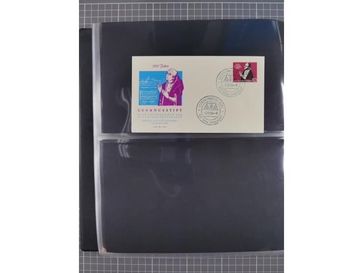 1949/79 (ca.), interessante Sammlung FDC und ETB, dabei U.a. amtliche ETB Berlin sowie FDC Bund Mi. 116, 117-20, 121-22, 143-