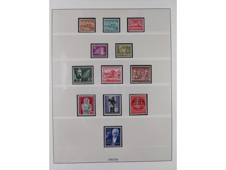 1949/80 (ca.), postfrische (vereinzelt ungebrauchte) und zusätzlich gestempelte Sammlungen Bund, Berlin und DDR in 3 Kartons,