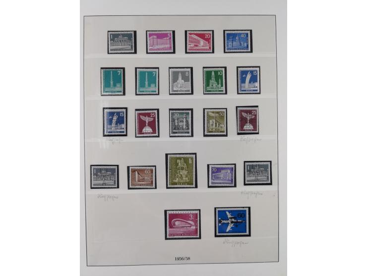 1949/80 (ca.), postfrische (vereinzelt ungebrauchte) und zusätzlich gestempelte Sammlungen Bund, Berlin und DDR in 3 Kartons,