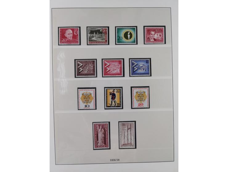 1949/80 (ca.), postfrische (vereinzelt ungebrauchte) und zusätzlich gestempelte Sammlungen Bund, Berlin und DDR in 3 Kartons,
