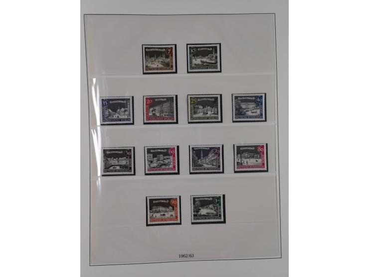1949/80 (ca.), postfrische (vereinzelt ungebrauchte) und zusätzlich gestempelte Sammlungen Bund, Berlin und DDR in 3 Kartons,