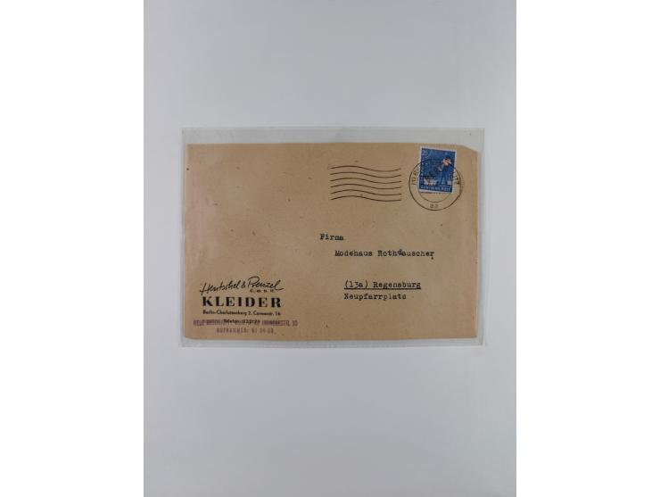 1949/80 (ca.), postfrische (vereinzelt ungebrauchte) und zusätzlich gestempelte Sammlungen Bund, Berlin und DDR in 3 Kartons,