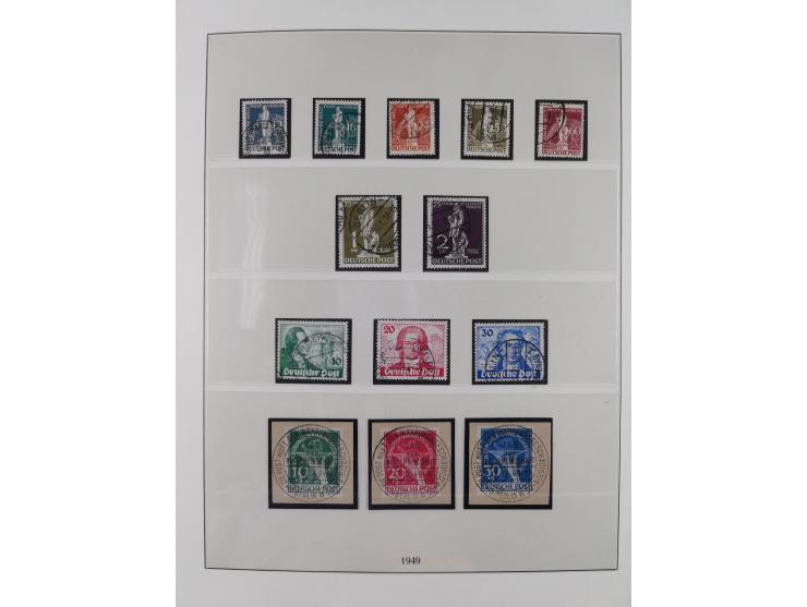 1949/80 (ca.), postfrische (vereinzelt ungebrauchte) und zusätzlich gestempelte Sammlungen Bund, Berlin und DDR in 3 Kartons,