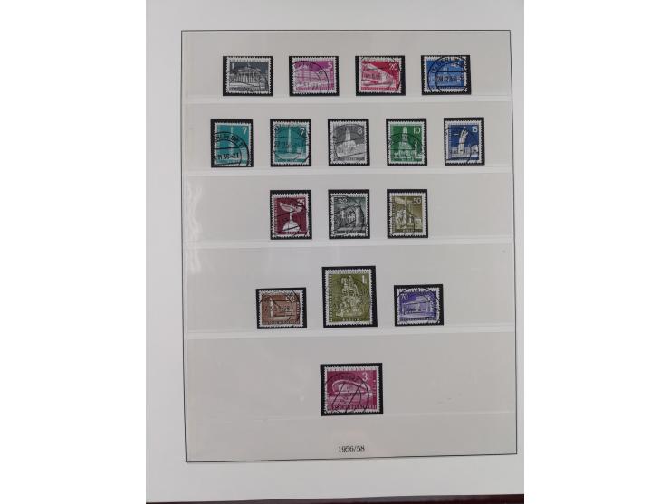 1949/80 (ca.), postfrische (vereinzelt ungebrauchte) und zusätzlich gestempelte Sammlungen Bund, Berlin und DDR in 3 Kartons,