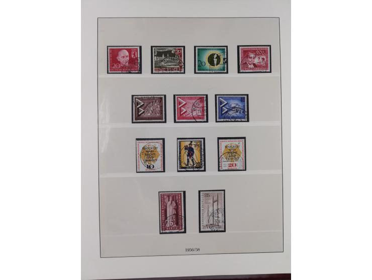 1949/80 (ca.), postfrische (vereinzelt ungebrauchte) und zusätzlich gestempelte Sammlungen Bund, Berlin und DDR in 3 Kartons,