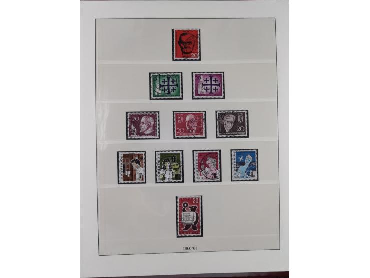 1949/80 (ca.), postfrische (vereinzelt ungebrauchte) und zusätzlich gestempelte Sammlungen Bund, Berlin und DDR in 3 Kartons,