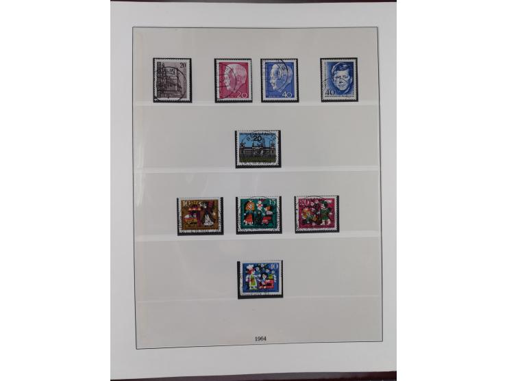 1949/80 (ca.), postfrische (vereinzelt ungebrauchte) und zusätzlich gestempelte Sammlungen Bund, Berlin und DDR in 3 Kartons,