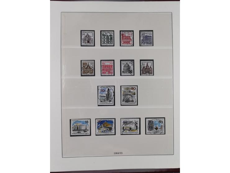 1949/80 (ca.), postfrische (vereinzelt ungebrauchte) und zusätzlich gestempelte Sammlungen Bund, Berlin und DDR in 3 Kartons,