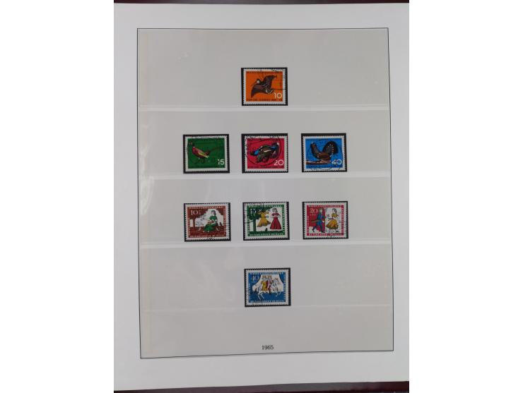 1949/80 (ca.), postfrische (vereinzelt ungebrauchte) und zusätzlich gestempelte Sammlungen Bund, Berlin und DDR in 3 Kartons,