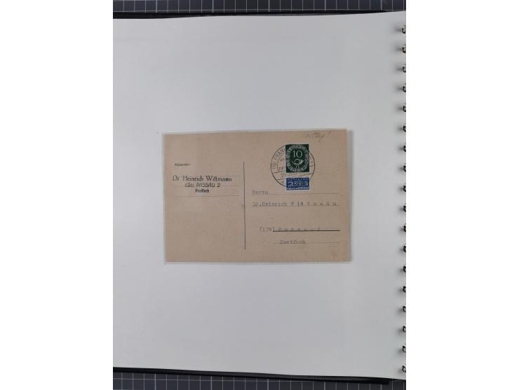 1949/80 (ca.), postfrische (vereinzelt ungebrauchte) und zusätzlich gestempelte Sammlungen Bund, Berlin und DDR in 3 Kartons,