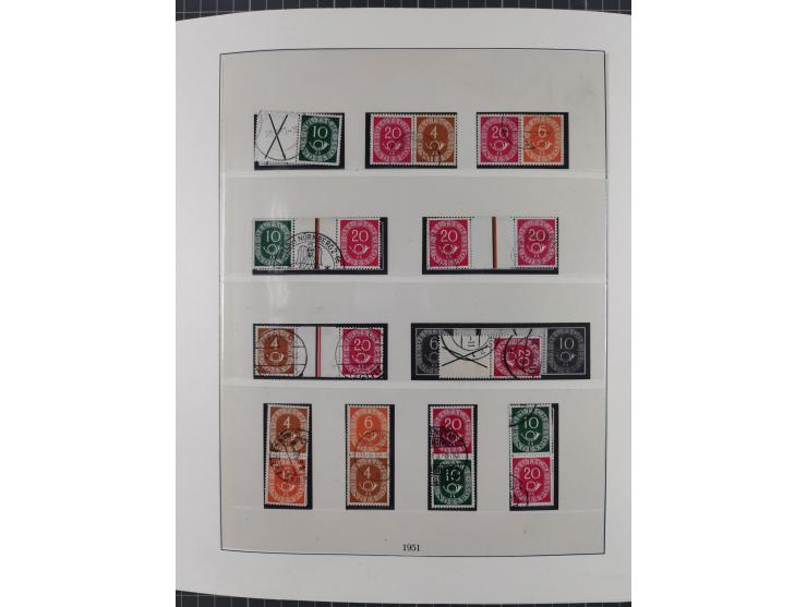 1949/80 (ca.), postfrische (vereinzelt ungebrauchte) und zusätzlich gestempelte Sammlungen Bund, Berlin und DDR in 3 Kartons,