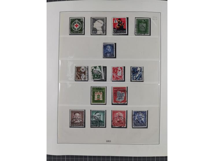 1949/80 (ca.), postfrische (vereinzelt ungebrauchte) und zusätzlich gestempelte Sammlungen Bund, Berlin und DDR in 3 Kartons,