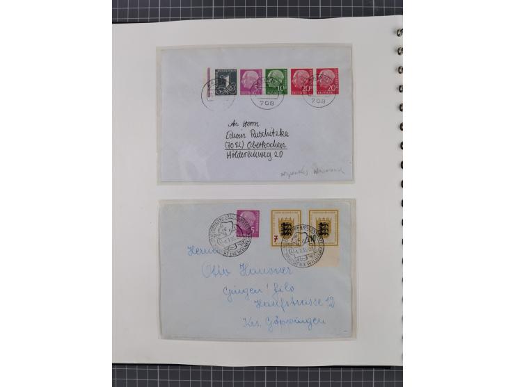 1949/80 (ca.), postfrische (vereinzelt ungebrauchte) und zusätzlich gestempelte Sammlungen Bund, Berlin und DDR in 3 Kartons,