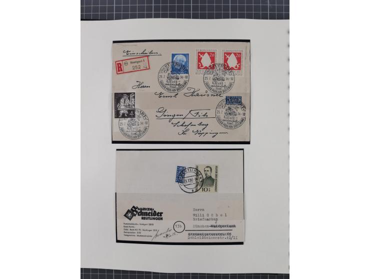 1949/80 (ca.), postfrische (vereinzelt ungebrauchte) und zusätzlich gestempelte Sammlungen Bund, Berlin und DDR in 3 Kartons,