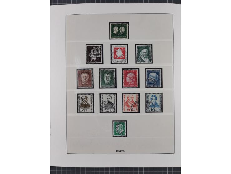 1949/80 (ca.), postfrische (vereinzelt ungebrauchte) und zusätzlich gestempelte Sammlungen Bund, Berlin und DDR in 3 Kartons,