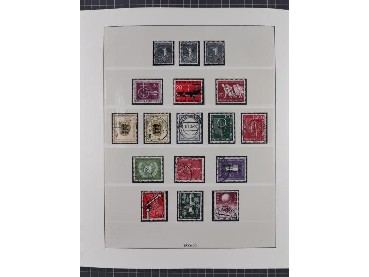 1949/80 (ca.), postfrische (vereinzelt ungebrauchte) und zusätzlich gestempelte Sammlungen Bund, Berlin und DDR in 3 Kartons,